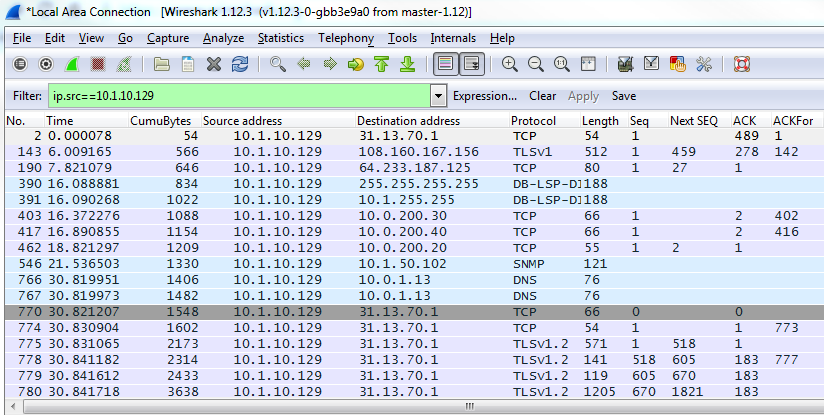 wireshark capture filter single ip address